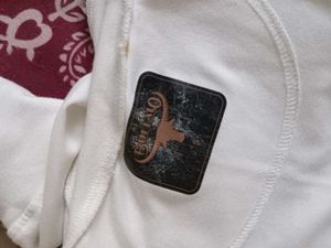 Men's White Turtleneck T-Shirt