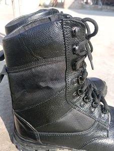 Black Lace High Ankle Boots