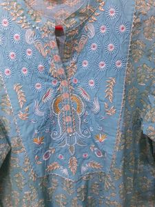 3 XL Flower Printed Anarkali Kurta
