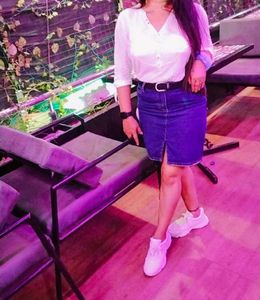 Combo Denim Skirt And Top