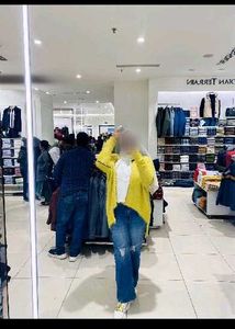 Yellow Fuzzy Knit Cardigan