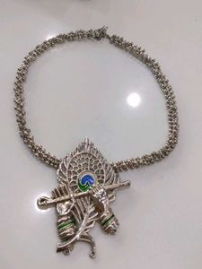 Lord Krishna Flute Pendant Necklace