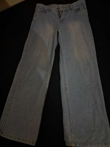 Y2k baggy Light Wash Wide Leg Jeans