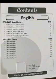 NTA CUET UG Mock Test &amp; Solved Papers Book and Eng
