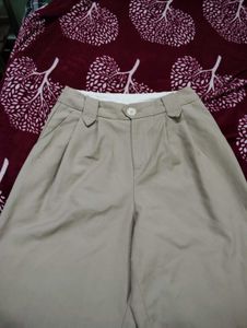 Stylish Beige Cropped Pants