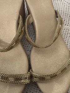 Elegant Embellished Wedge Sandals