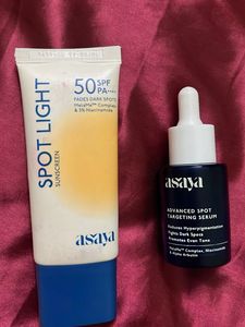 Asaya Spot Light Sunscreen & Serum