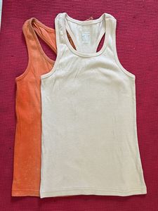 Orange And Cream Racerback Top Combo