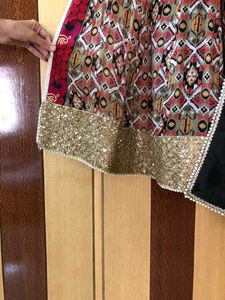 Vibrant Orange &amp; Red salwar set