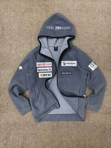 Grey Fleece Jacket with Sponsor Logos