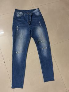 Distressed Denim Jeans