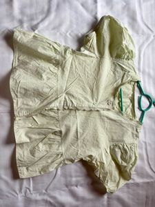 Light Yellow Ruffled Blouse
