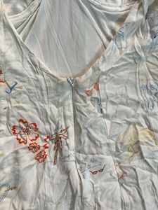 Floral white Mini Dress