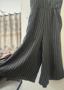 Chic Pinstripe Jumpsuit/ Culotte