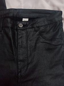 H&amp;M Skinny High Jeans (black/coated)