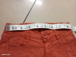 Orange Casual Pants for Kids