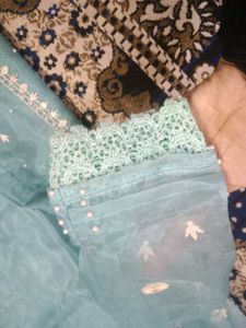 Elegant Blue Embroidered Kurta Set