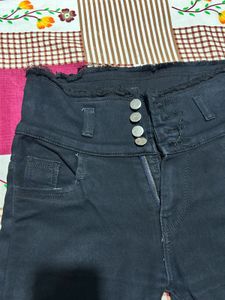 Black High Waist Skinny Jeans | Stretchable | Good
