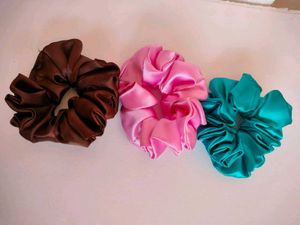 Satin Scrunchie Set (3 pcs)