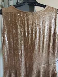 Gold Sequin Party Dress