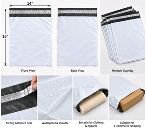White Plain Polybags Pack of 25