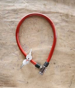 Red Bike Lock with Keys