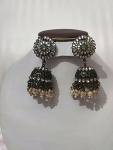 Black Polish Big Size Earrings