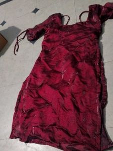 Maroon Ethnic kurthas combo