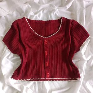 Knitted Crop Top