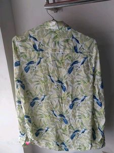 Women Green Shirt Free Size Upto MEDIUM