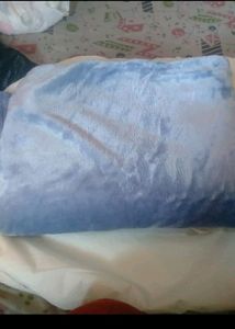 Soft Blue Plush Blanket