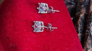 Elegant Round-Cut Stud Earrings