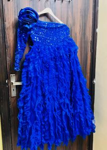 Stunning Blue Sequin Gown