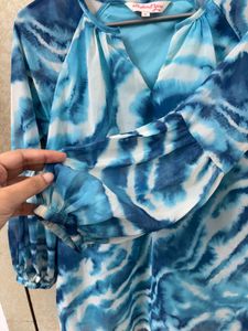 All About You Brand Blue Top/Tunic