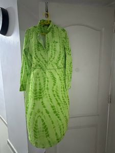 Green Printed Dress