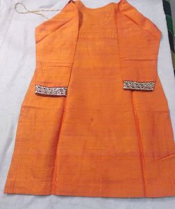 Women Orange Kurti
