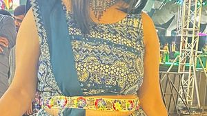 Stylish Blue Print Blouse