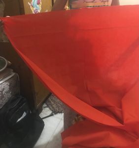 Multi Purpose Cotton Fabric Saffron Color