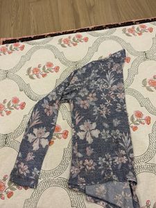 Floral Open Front Cardigan