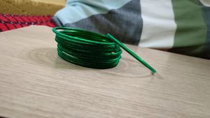 Green Colour 12 Piece Bangles Set