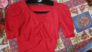 (Swap Avail.)Red Crop Top