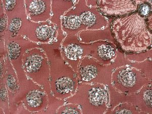 Party wear pink saree