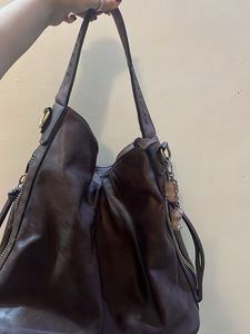 Chic y2k Brown Leather Shoulder Bag