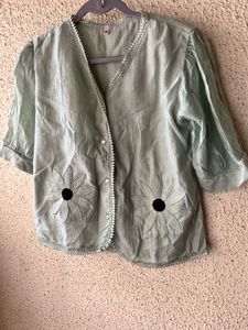 Light Green Floral Kurta top