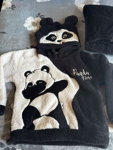 Cute Panda Fleece nightsuit