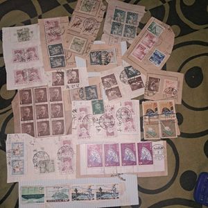 68 Rare 1950s JAPAN postage stamps.