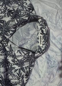 Men's Palm Tree Print Short Sleeve Shirt