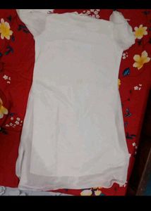 White Embellished Kurti