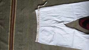 White Embroidered Cotton Leggings