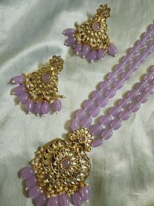 Lavender Pearl Necklace